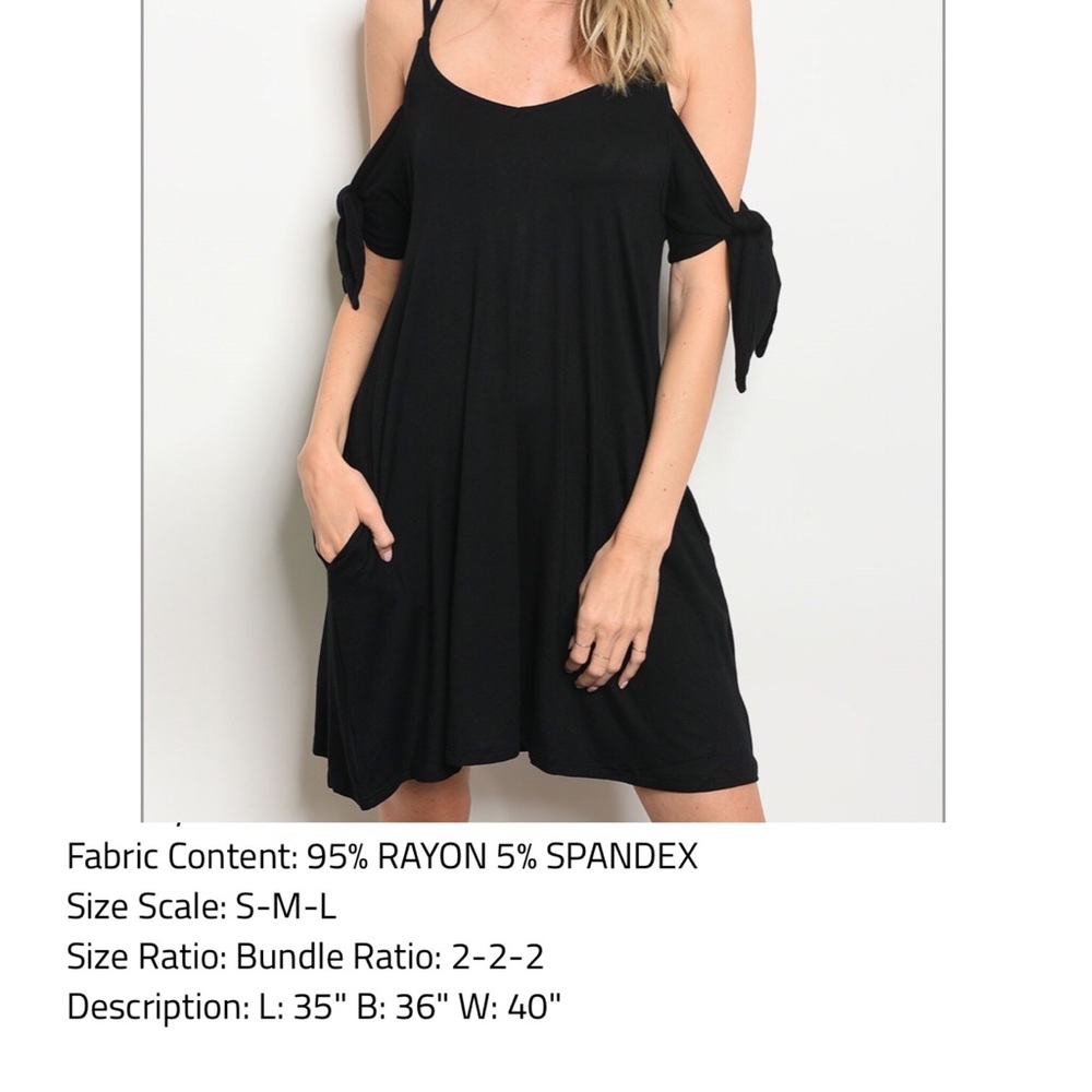 Santa Monica Pier Cold Shoulder Midi Dress - Picture 3 of 6